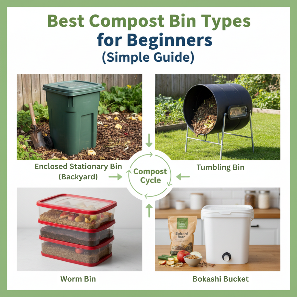 Best Compost Bin Types for Beginners (Simple Guide)