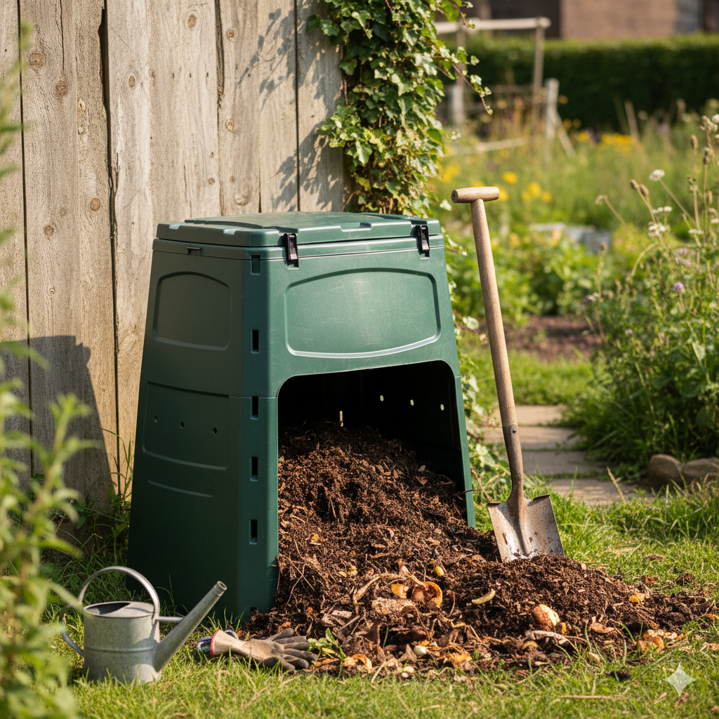 Know More: Enclosed Stationary Compost Bin (Backyard)
